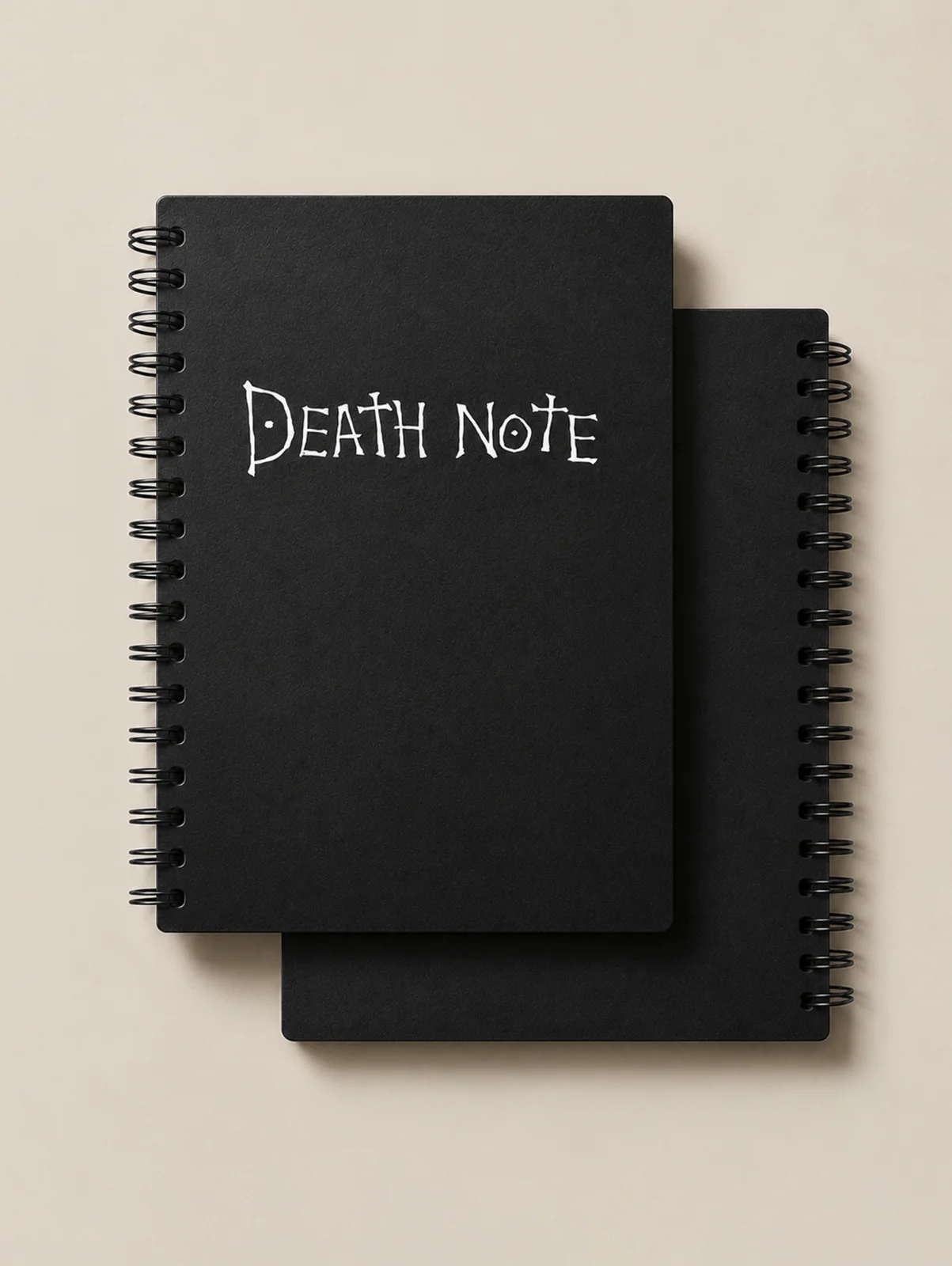 Death Note Inspired Black Spiral Notebook thumbnail 3