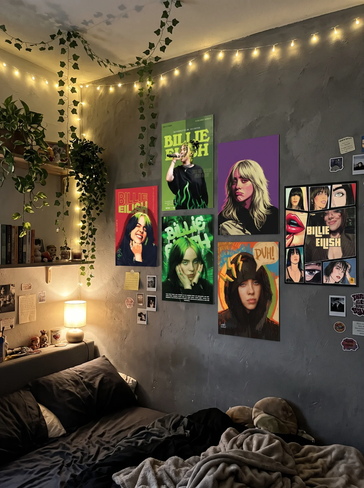 billie Eilish Fan PVC Wall Poster 6 set — view 2