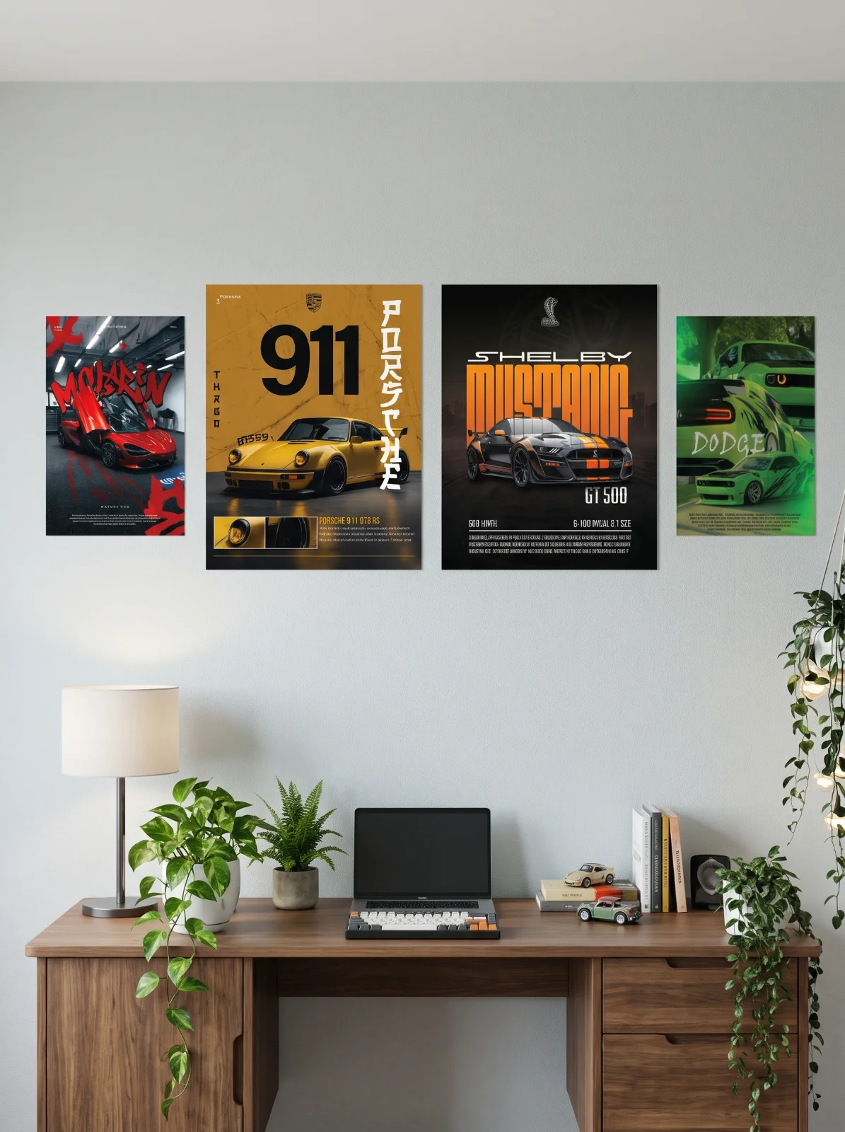 Car Lover PVC Wall Poster 4 set — view 2